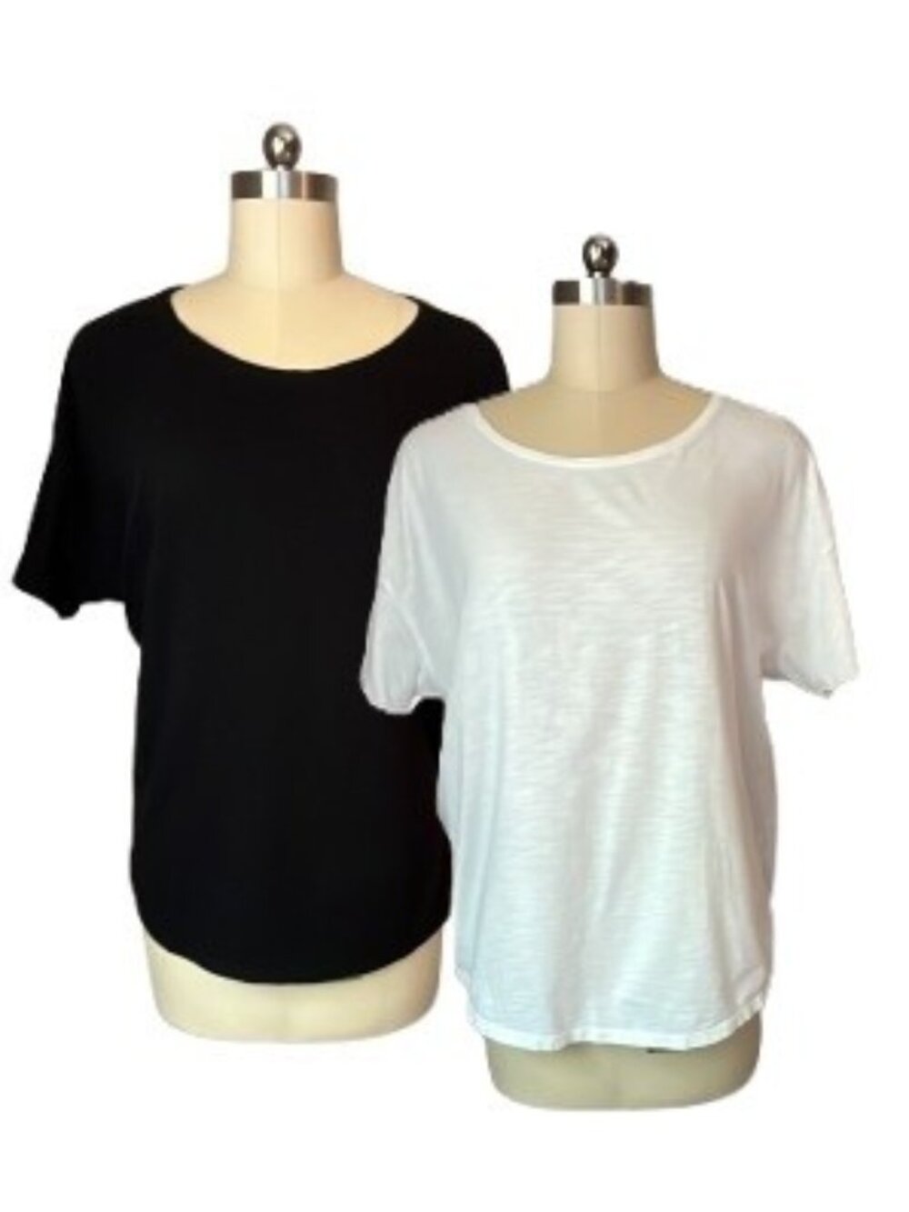 Old Navy Black & White Tee Bundle Plus Size Embroidered Sleeve Tops